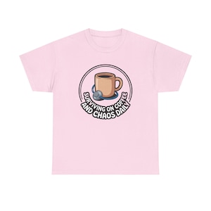 Nurse Mothers Day Shirt | Surviving on Coffee and Chaos Daily | Funny Nurse Mom Gift Tee image 9