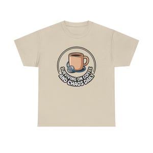 Nurse Mothers Day Shirt | Surviving on Coffee and Chaos Daily | Funny Nurse Mom Gift Tee image 4