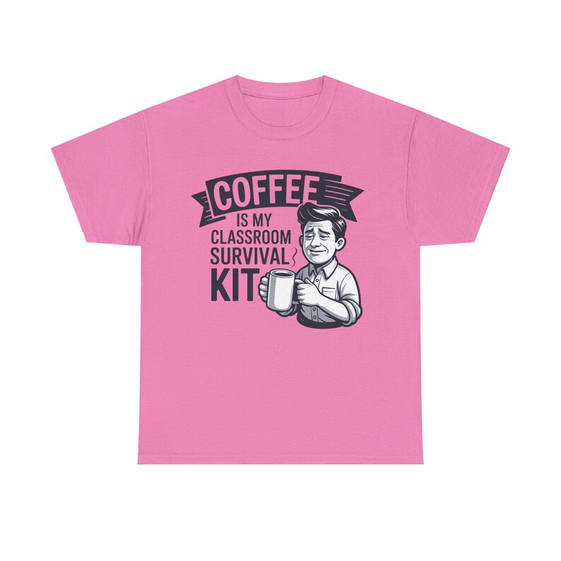 Maglietta divertente "Caffè per insegnanti" / Kit di sopravvivenza in classe / Regalo divertente per gli insegnanti immagine 5