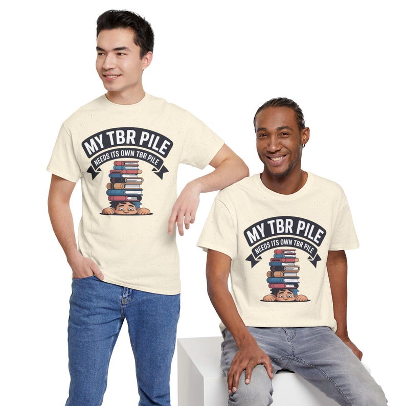 Book Lover Shirt | My Pile Needs Its Own Pile, Bibliophile Tee image 1