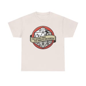 Camiseta de Dungeon Master / Seis horas de preparación, cinco minutos de encuentro / Regalo para la campaña del Caos de D&D imagen 6