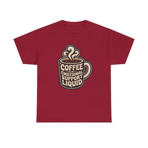 New Mom Shirt | Coffee Emotional Support Liquid | Sleep Deprived Parent Gift Tee image 11