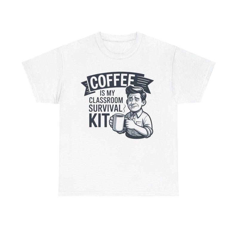 Maglietta divertente "Caffè per insegnanti" / Kit di sopravvivenza in classe / Regalo divertente per gli insegnanti immagine 7