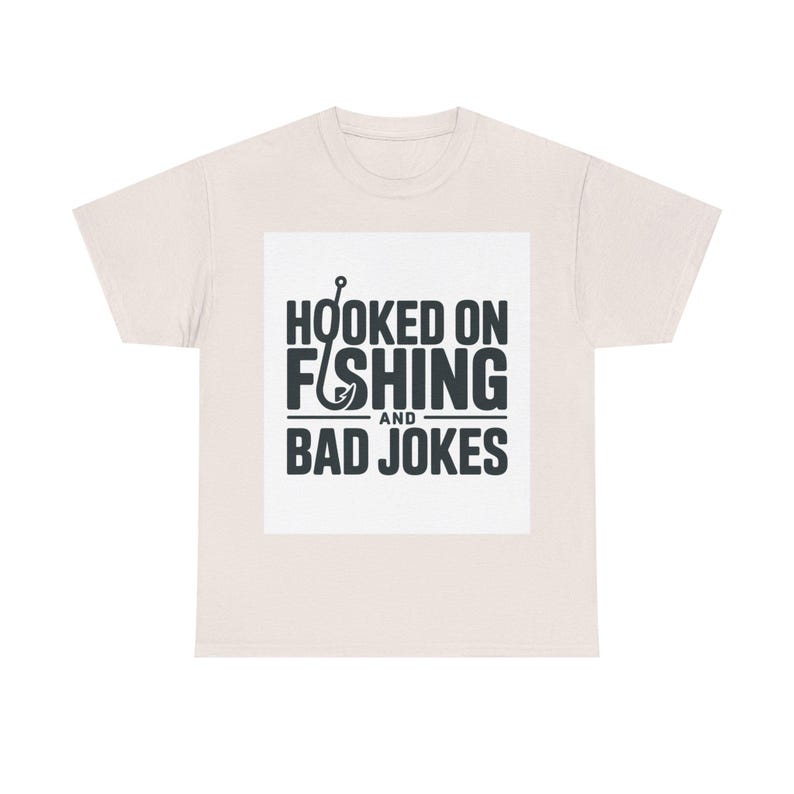 Fishing Dad Shirt | Hooked on Fishing and Bad Jokes Tee image 7