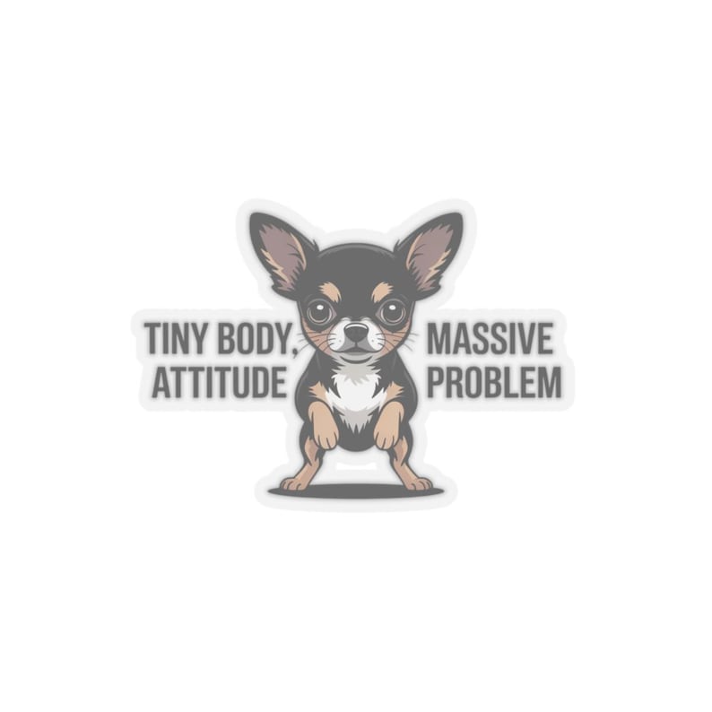 Chemise chihuahua, petit corps, t-shirt à problèmes d'attitude massive image 7