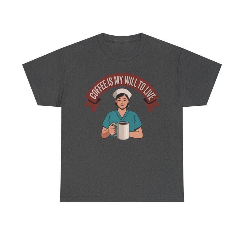 Nurse Burnout Coffee Shirt | Healthcare Worker Survival Tee image 5