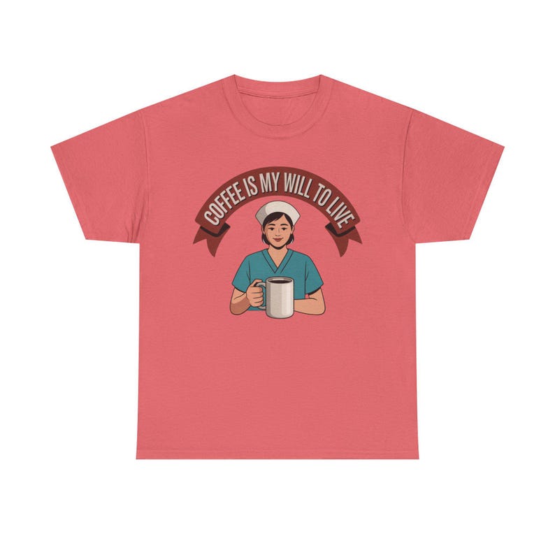 Nurse Burnout Coffee Shirt | Healthcare Worker Survival Tee image 1