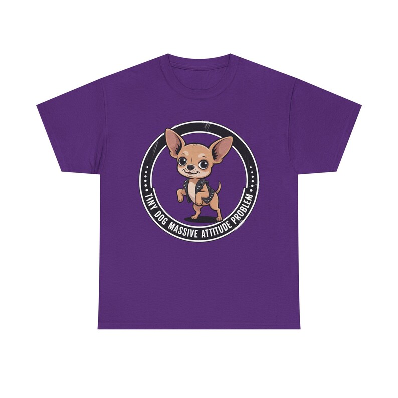 Chihuahua Shirt Tiny Dog Massive Attitude Problem Tee image 9