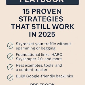 Link Building Playbook: 15 Proven SEO Strategies That Still Work in 2025 (PDF eBook)