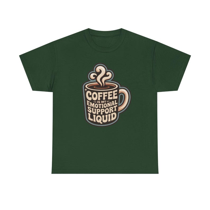 New Mom Shirt | Coffee Emotional Support Liquid | Sleep Deprived Parent Gift Tee image 8