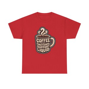 New Mom Shirt | Coffee Emotional Support Liquid | Sleep Deprived Parent Gift Tee image 10