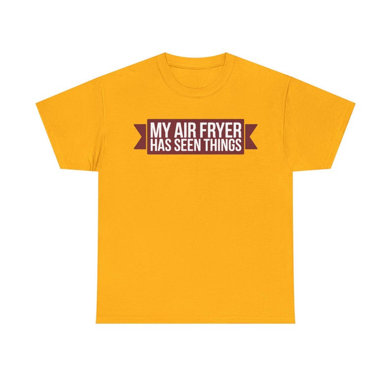 Shirt Airfryer Obsession Mijn heteluchtfriteuse heeft dingen gezien Grappige keukenhumor Papa grap cadeau voor kookliefhebbers afbeelding 2