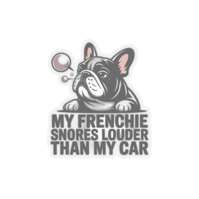 French Bulldog Snoring Shirt | Funny Dog Owner Humor Tee | Frenchie Parent Gift image 1