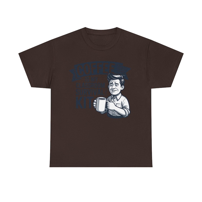 Maglietta divertente "Caffè per insegnanti" / Kit di sopravvivenza in classe / Regalo divertente per gli insegnanti immagine 2