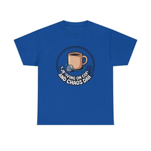 Nurse Mothers Day Shirt | Surviving on Coffee and Chaos Daily | Funny Nurse Mom Gift Tee image 8
