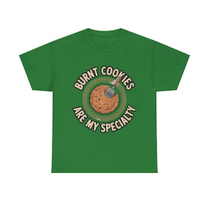 Bäcker Shirt | Gebrannte Kekse sind meine Spezialität Kitchen Fail Humor | Original Geschenk für Hobbybäcker Bild 6
