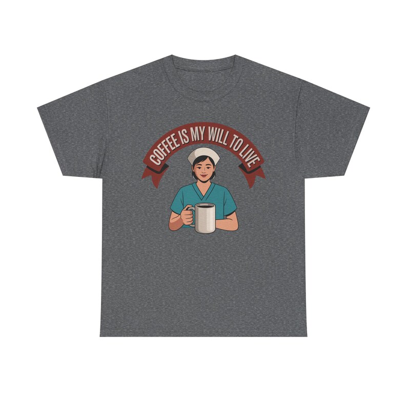 Nurse Burnout Coffee Shirt | Healthcare Worker Survival Tee image 4