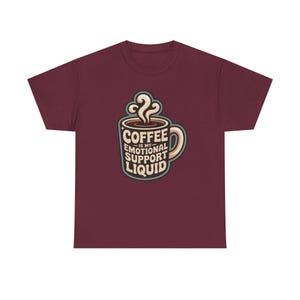 New Mom Shirt | Coffee Emotional Support Liquid | Sleep Deprived Parent Gift Tee image 6