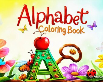 ABC Coloring Book for Kids – 26 Printable Pages (PDF)