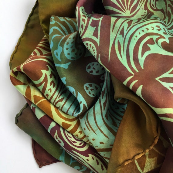 Satin Silk Scarf made by Patricia and Charles Lest