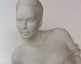 EMILO CASAROTTO Beautiful Lady Sculpture Signed by the Artist.