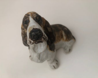 Bassett Hound made by Maria Ericsson of Gantofta Sweden, Stamped JIE