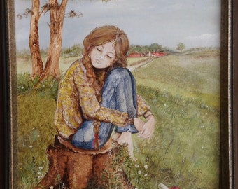 Original Art by GERDA NEUBACHER of Ontario Canada "Her Favorite Place" 1973