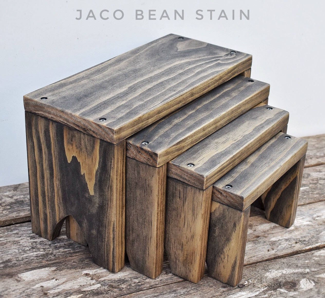 Wood Display Risers Stacking Product Display Compact Etsy