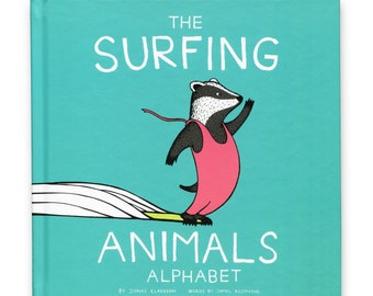 The Surfing Animals Alphabet Book, Children's Book, ABC Book, Animals, Surfing, perfect baby gift, baby shower, children's present, fun gift