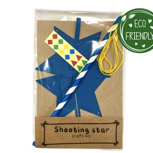 Eco friendly birthday party bag filler for paper party bags, Shooting star Craft, Plastic-free, Alternative Party Favour, Space Party Bag image 1