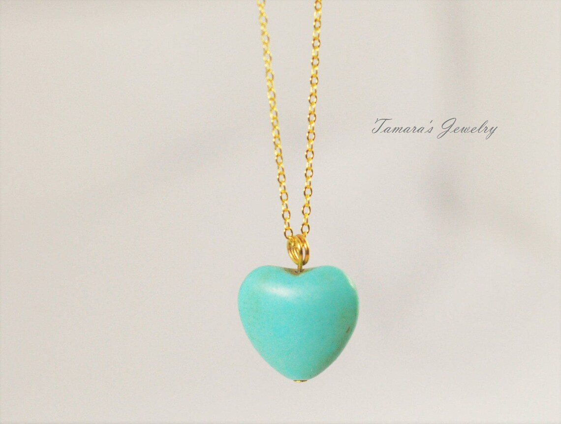 Turquoise Heart Necklace main image 0