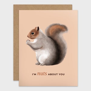 Funny Love Card Set of 10 / Nuts About You Pun Anniversary Cards / Romantic Valentines / For Husband / Wife / For Boyfriend / Girlfriend image 3
