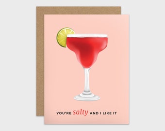 Funny Friendship Card / Margarita Pun Valentine Card / Appreciation Card / Anniversary Love Card / Funny Greeting Card / Punny Card