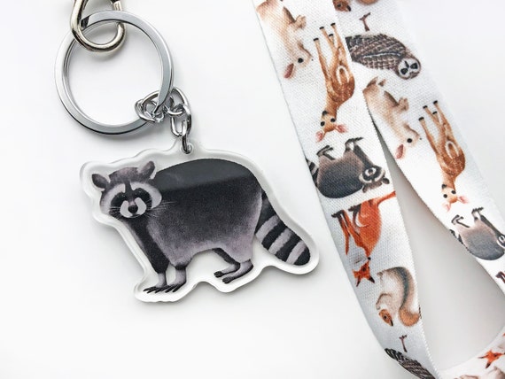 Raccoon keyring hotsell