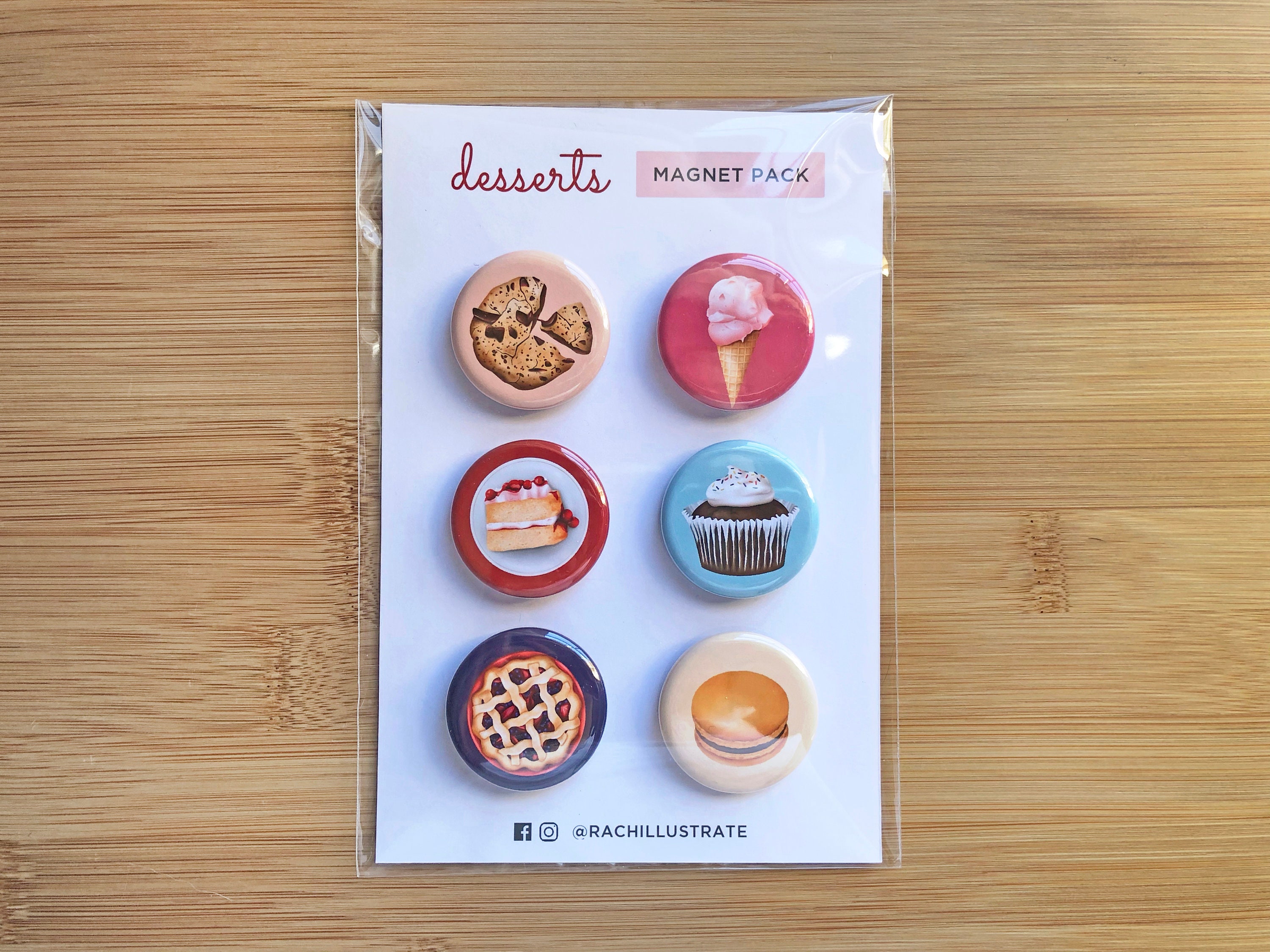 Dessert Magnet Pack / Refrigerator Magnets / Food Magnets / - Etsy