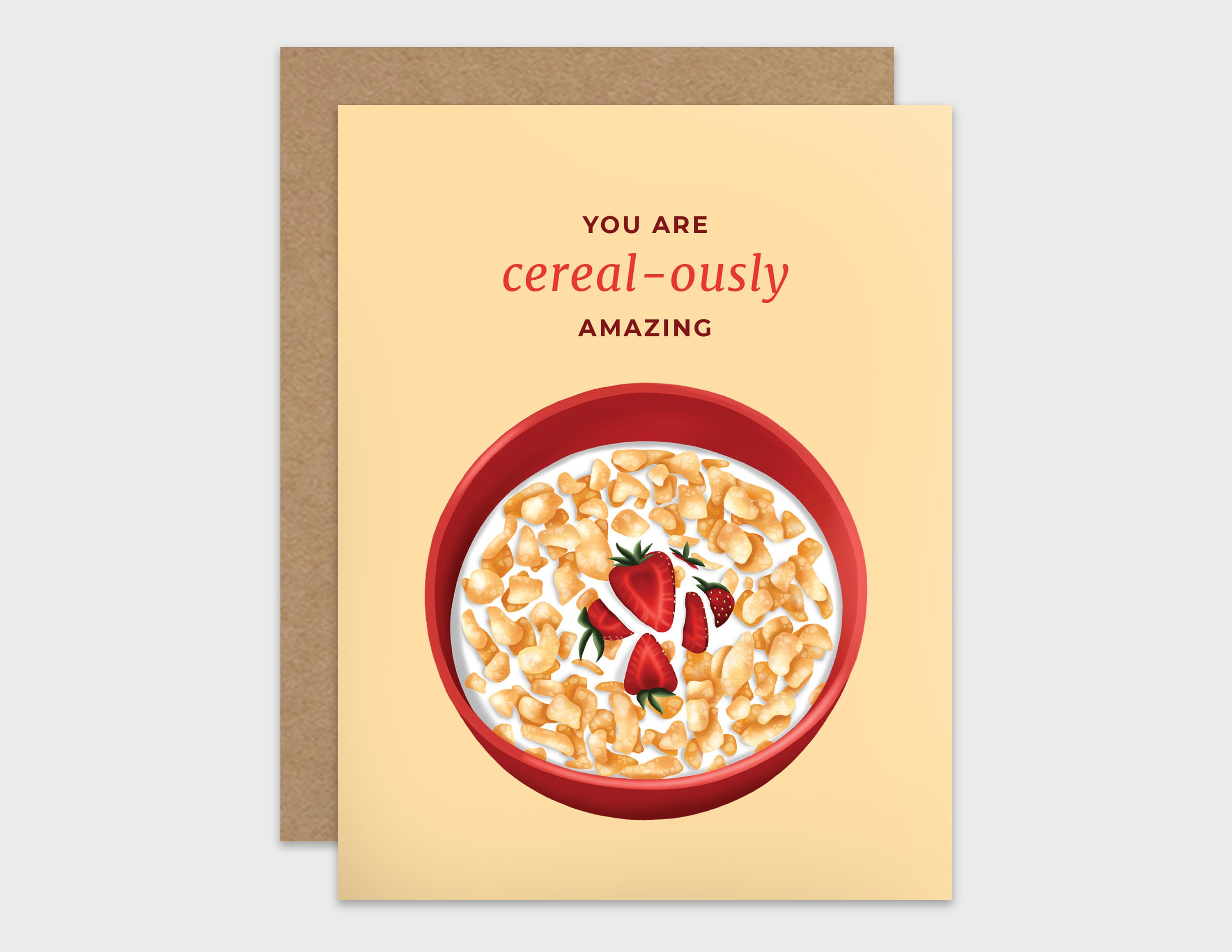 Funny Friendship Card Set of 10 / Cereal Pun Valentine Cards / Etsy