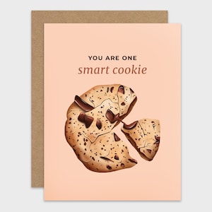 Smart Cookie Graduation Card: Pun Greeting Card