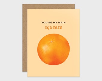 Funny Friendship Card / Fruit Pun Appreciation Card / Anniversary Love Valentine Card / Funny Greeting Card / Punny Card