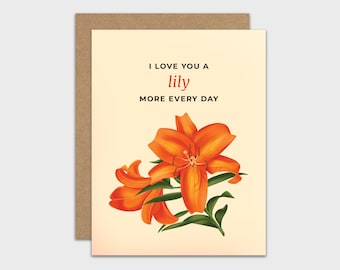 Appreciation Card / Mother's Day Card / Father's Day Card / Flower Pun Card / I Love You Card / Thank You Card / Valentine Card