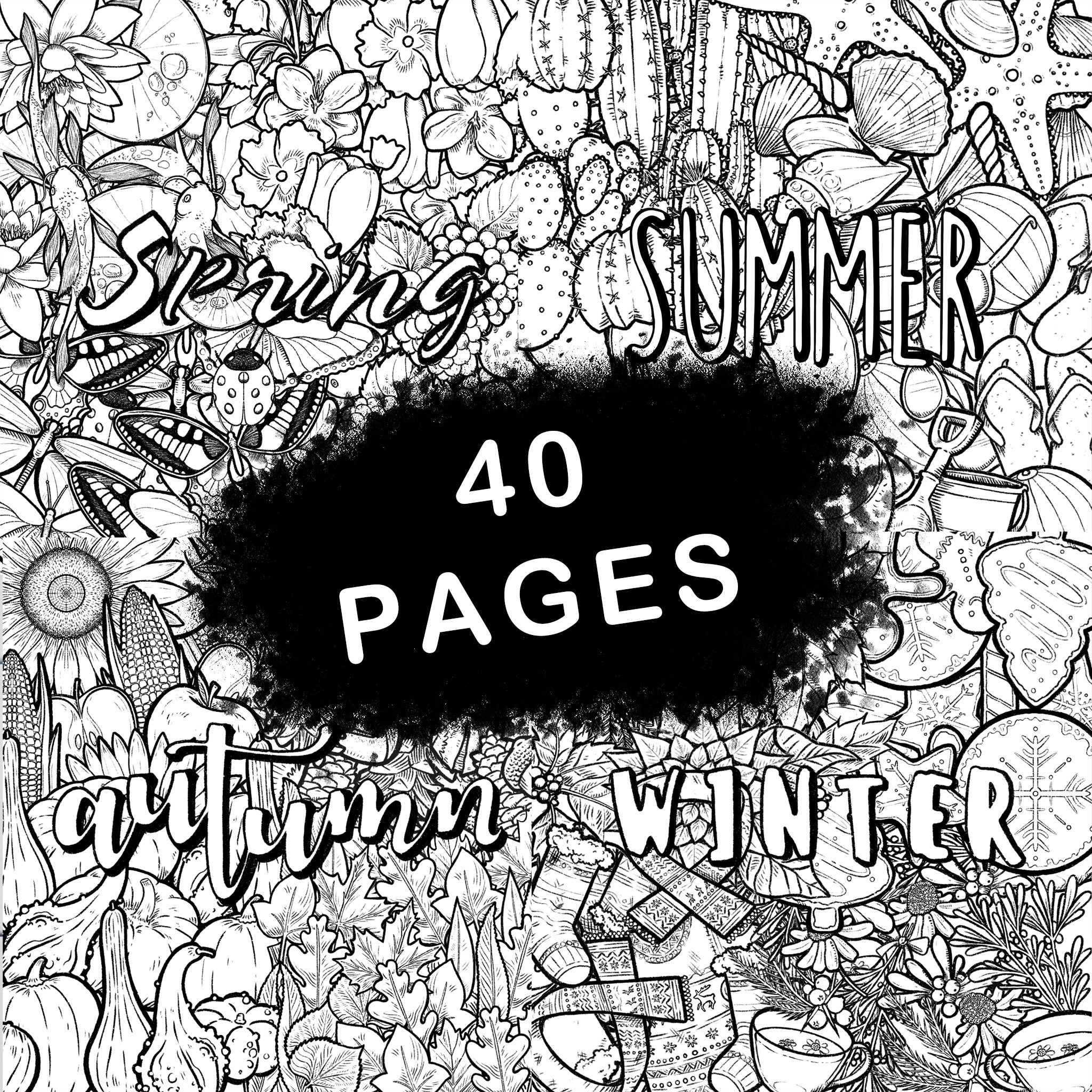 Wheel of the Year Printable, Intricate Coloring Pages for Adults