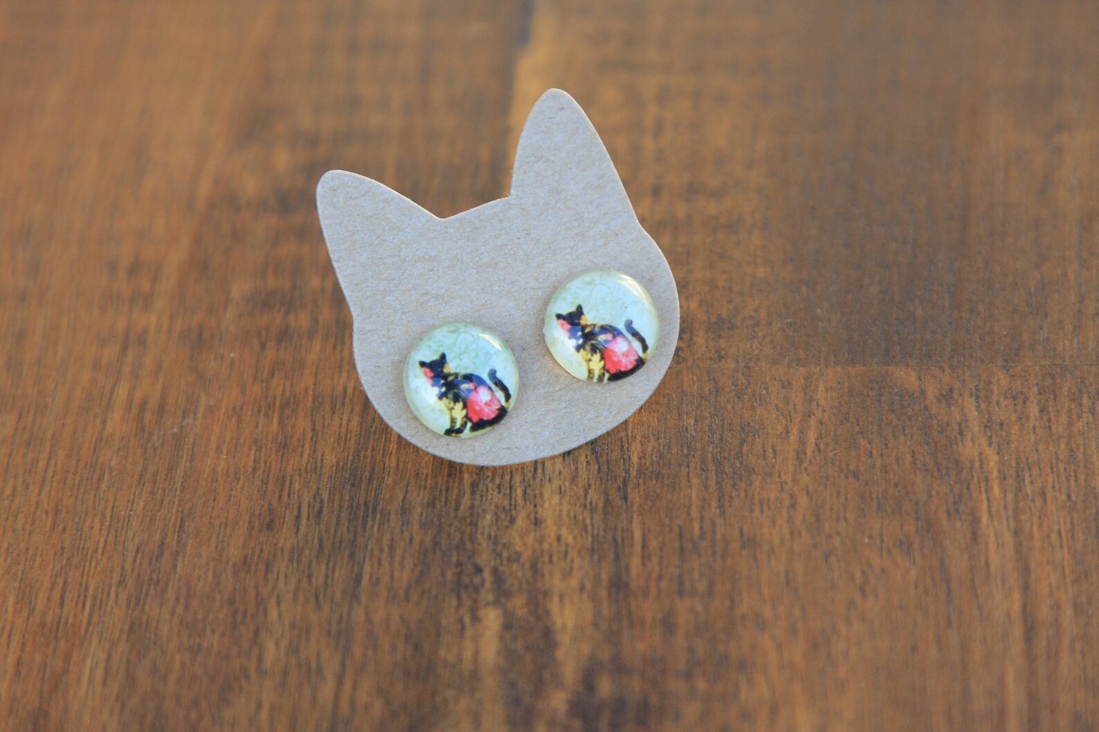 Vintage Cat Earrings Etsy