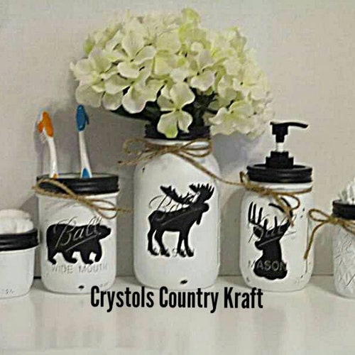 Woodland Bathroom Decor Woodland Animal Toothbrush Holder Etsy