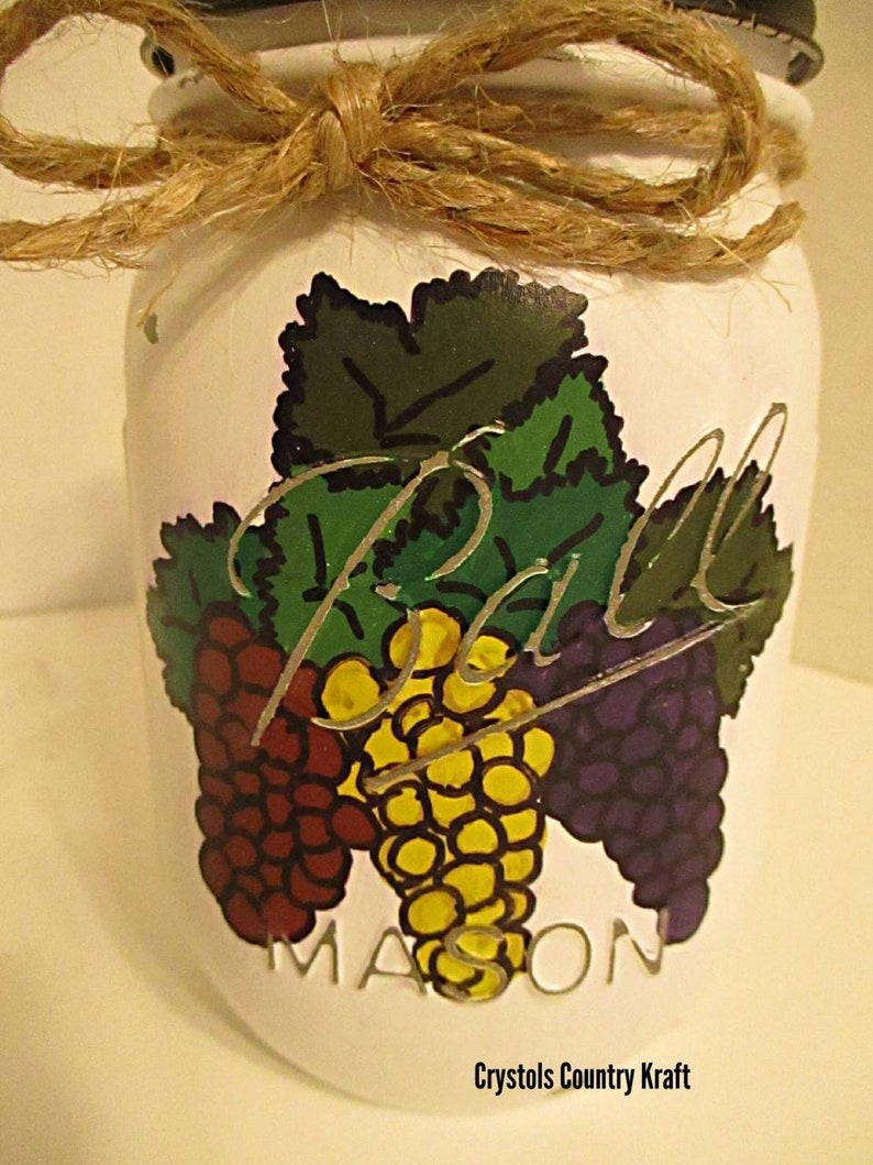 Winery Grape utensil holders grape soap jar sponge jar Grape Etsy