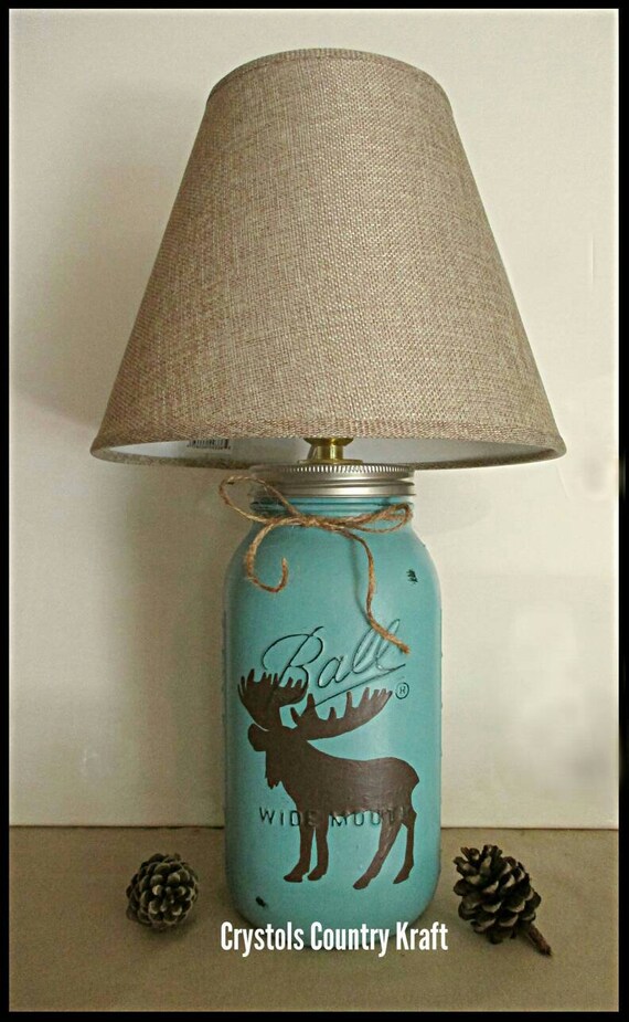moose table lamp