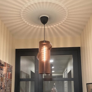 Wood Pendant Light ,Modern Chandelier Lighting, Hanging Dining Lamp, Ceiling Light Fixture ,Geometric Lamp ,Contemporary lamp, wooden light