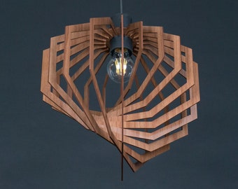 Mid century light,pendant lamp,wood lampshade,pendant light,mid century modern light,wooden light,wood pendant light,Scandinavian lamp