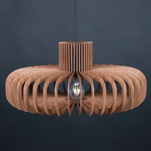 Wooden pendant light, wooden light, wood fixture, pendant fixture, pendant light, mid century light, Scandinavian light,wooden pendant light