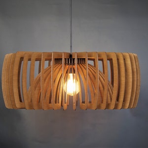 wooden ceiling pendant light