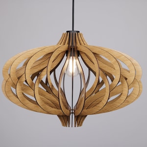 Wooden pendant light, modern light, pendant lighting, wood ceiling light, wood pendant light, housewarming gift, wood chandelier
