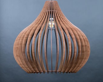 Mid century modern light, wooden pendant light, wood lamp,Scandinavian lamp, wooden shade, wood light,modern light,wood fixture,pendant lamp